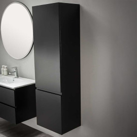 Bathlife Eufori sideskap, 45x150 cm, matt svart