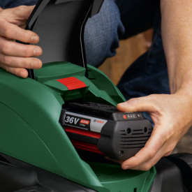Bosch akku plæneklipper Rotak ADV 36V-44, 4,0 Ah