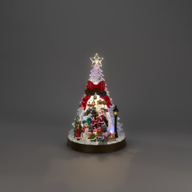 Konstsmide juletre med roterende tog