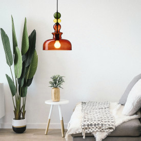 Nielsen Light pendel Freja dia 30 cm champagne-gul-grøn