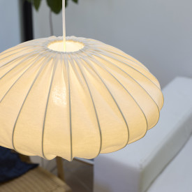 Nielsen Light Jasmin Ellipse pendellampa, vit sladd, vit