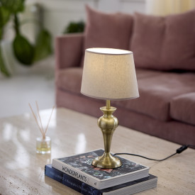Nielsen Light Jasmin lampeskærm, sand, H16 cm