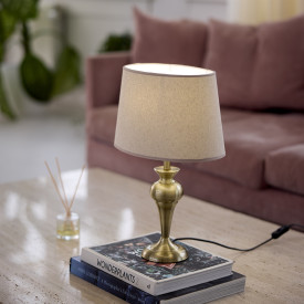 Nielsen Light Jasmin lampeskærm, sand, H19 cm