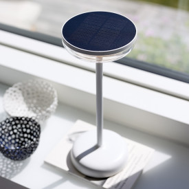 Nielsen Light Breeze solcelle bordlampe, hvit