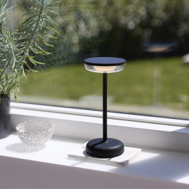 Nielsen Light Breeze solcelle bordlampe, svart