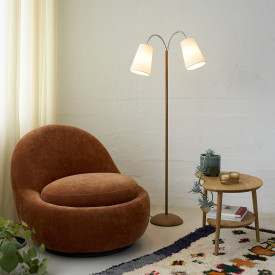 Nielsen Light gulvlampe Tango trælook