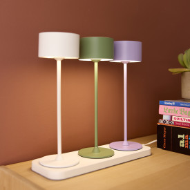 Nielsen Light ladestasjon til Bistro oppladbare bordlamper, til 3 lamper, hvit