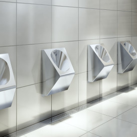 Purus V345 urinal, enmans, slipat rostfritt stål
