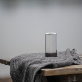 Konstsmide Edison udendørs genopladelig bordlampe, 14,5 cm