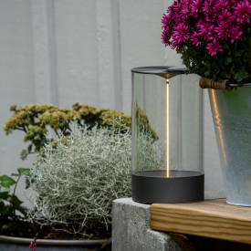 Konstsmide Edison udendørs genopladelig bordlampe, 23 cm