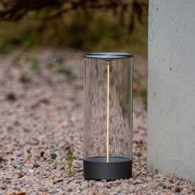 Konstsmide Edison udendørs genopladelig bordlampe, 32 cm