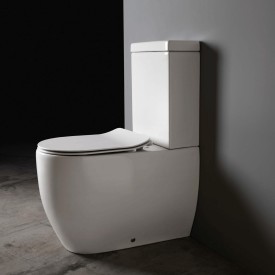 Lavabo Glomp toalett, uten spylekant, matt hvit