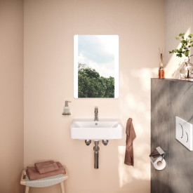Hansgrohe Xarita Lite Q spejl med lys, sensor, 50x70 cm, hvid