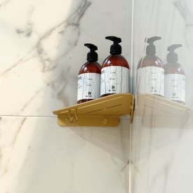 Aloop X brusehylde, børstet guld