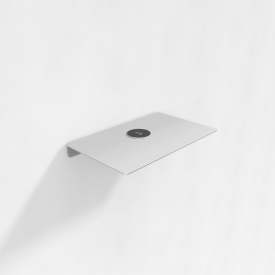 Aloop X hylde med trådløs opladning, 39,5x25 cm, mat aluminium