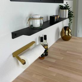 Aloop X køkkenrulleholder, højre, børstet guld
