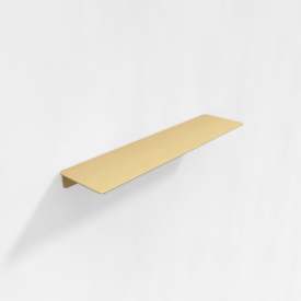 Aloop X hylde, 79,5x15 cm, børstet guld
