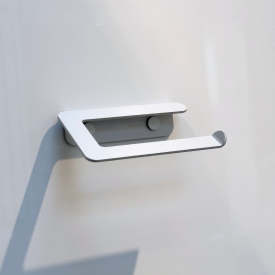 Aloop X toiletrulleholder, mat aluminium