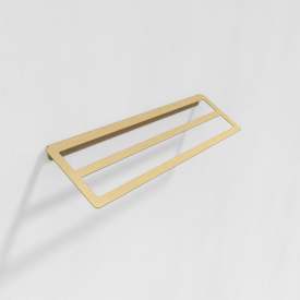 Aloop Y håndklædestang, 39,5 cm, børstet guld