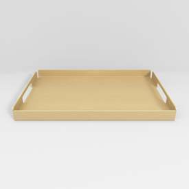 Aloop X medium bakke, 28x40,5 cm, børstet guld