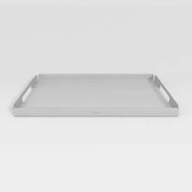 Aloop X large bakke, 33x50,5 cm, mat aluminium