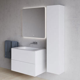 Copenhagen Bath SQ2 80 servantskap, med 2 skuffer, 80x45 cm, hvit matt