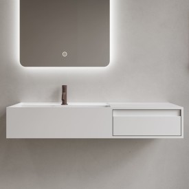 Copenhagen Bath Modul CA 100 servant med skuff, venstre, 100x40 cm, hvit matt