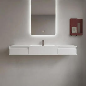 Copenhagen Bath Modul CA 140 servant med skuffer, 140x40 cm, hvit matt