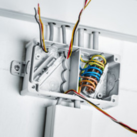 Forgreningsdåse Abox 025/2-L/sw sort