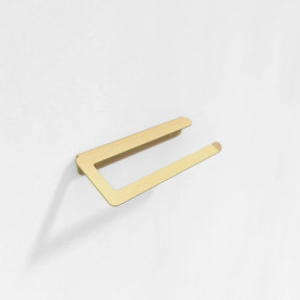 Aloop X køkkenrulleholder, højre, børstet guld