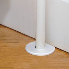 Alu Fit rosett, 15 mm, børstet hvit