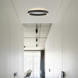 2 stk Halo Design Backlight String plafond, sort, Ø40 cm