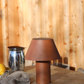 Markslöjd Vivo solcelle bordlampe, brun