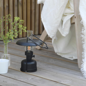 Markslöjd Fanos genopladelig bordlampe, sort