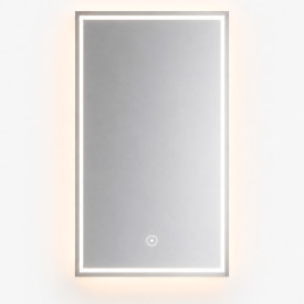 Cassøe Luca spejl med lys, dæmpbar, touch, 60x80 cm