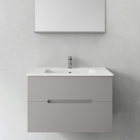 Hafa Sun 800 compact servantskap, 2 skuffer, 80x38x54 cm, grĂĄ