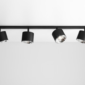Aldex Bot loftslampe, 4xGu10, 10W, sort