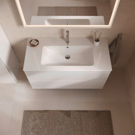 Duravit L-Cube tvättställsunderskåp, 102x48 cm, vit högglans