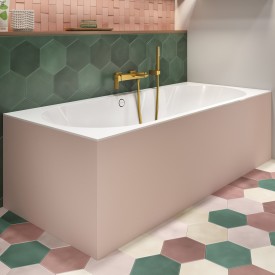 Villeroy & Boch Oberon 2.0 badekar for innbygging, Quaryl, 180x80 cm, hvit
