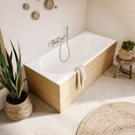Villeroy & Boch Oberon 2.0 badekar for innbygging, Quaryl, 170x75 cm, hvit