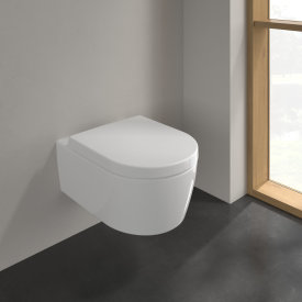 Villeroy & Boch Avento toalettpakke, med sete, uten skyllekant, hvit