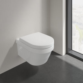 Villeroy & Boch Architectura vegghengt toalett, uten skyllekant, 37x53 cm, hvit