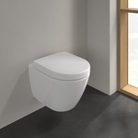 Villeroy & Boch Subway 2.0 Compact vegghengt toalett, u/skyllekant, 35,5x48 cm, hvit