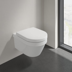Villeroy & Boch Architectura toalettpakke, med sete, uten skyllekant, hvit