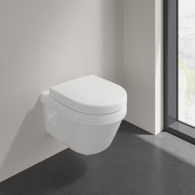 Villeroy & Boch Architectura toalettpakke, uten skyllekant, CeramicPlus, hvit