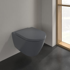 Villeroy & Boch Subway 2.0 vegghengt toalett, CeramicPlus, 370x560 mm, grafitt matt