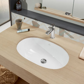 Villeroy & Boch O.novo underlimt servant, overløp, 65x40 cm, hvit