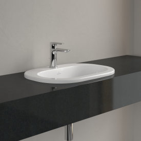 Villeroy & Boch O.novo nedfellingsservant, overløp, 56,4x40,5 cm, hvit