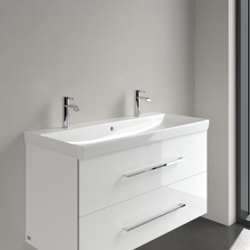 Villeroy & Boch Avento møbelservant, overløp, 2 kranhull, 100x47 cm, hvit