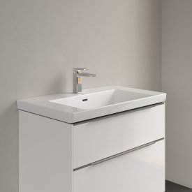 Villeroy & Boch Subway 3.0 møbelservant, overløp, CeramicPlus, 80x47 cm, hvit